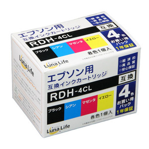  summarize profit world business supply Luna Life Epson for RDH-4CL interchangeable ink cartridge 4 pcs set x [2 piece ] /l