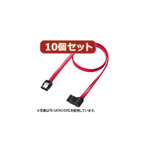 まとめ得 10個セットサンワサプライ 右L型シリアルATA3ケーブル TK-SATA3-03RLX10 x [2個] /l