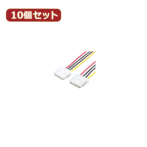 まとめ得 変換名人 10個セット 4pin電源メス→メス 4P-BBX10 x [2個] /l