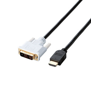 【5個セット】エレコム HDMI-DVI変換ケーブル/1m/ブラック DH-HTD10BKX5 /l