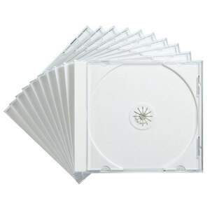 まとめ得 【5個セット(10枚×5)】 サンワサプライ Blu-ray・DVD・CDケース(10枚セット・ホワイト) FCD-PN10WNX5 x [2個] /l