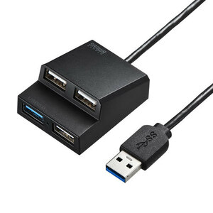 【5個セット】 サンワサプライ USB3.2Gen1+USB2.0コンボハブ USB-3H413BKNX5 /l