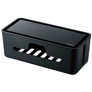 【5個セット】 エレコム スタンド付きケーブルボックス 小 EKC-BOX003BKX5 /l