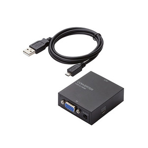 【5個セット】エレコム アップスキャンコンバーター/3.5φ/VGA-HDMI/HDMI1.3 AD-HDCV03X5 /l