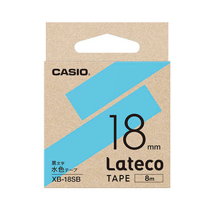 Резюме [набор 5] Casio Computer Lateco Refill Tape 18 мм светло-синяя лента черная символ xb-18sbx5 x [2] /l