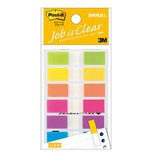 【10個セット】 3M Post-it ポストイット ジョーブ 透明見出し 3M-683NEHX10 /l