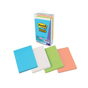 【10個セット】 3M Post-it ポストイット 強粘着ノート マルチカラー4 3M-656SS-MC-4X10 /l