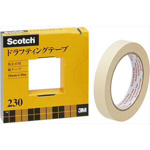 【5個セット】 3M Scotch スコッチ ドラフティングテープ 18mm 3M-230-3-18X5 /l