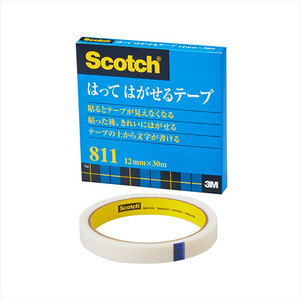 まとめ得 【10個セット】 3M Scotch スコッチ はってはがせるテープ 12mm×30m 3M-811-3-12X10 x [2個] /l