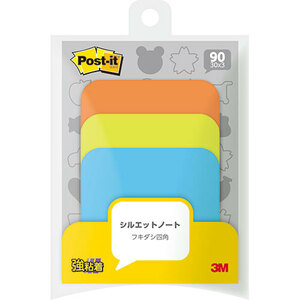 【10個セット】 3M Post-it ポストイット シルエットノート 強粘着 フキダシ四角 3M-SSS-FKSX10 /l