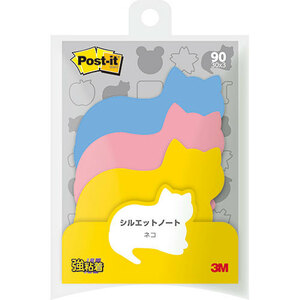 まとめ得 【10個セット】 3M Post-it ポストイット シルエットノート 強粘着 ネコ 3M-SSS-NERX10 x [2個] /l