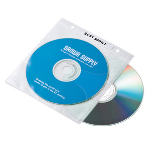 まとめ得 【5個セット】 サンワサプライ DVD・CD不織布ケース(リング穴付・ホワイト) FCD-FR100WNX5 x [2個] /l