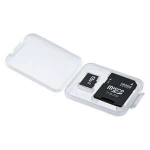 【6個×10セット】 サンワサプライ メモリーカードクリアケース(microSDカード用) FC-MMC10MICNX10 /l