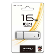 【10個セット】 HIDISC USB 2.0 フラッシュドライブ 16GB 白 キャップ式 HDUF113C16G2X10 /l_画像2