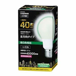 5個セット YAZAWA 一般電球形LED 40W相当 昼白色 LDA5NGX5 /l