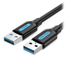 まとめ得 【10個セット】 VENTION USB 3.0 A Male to A Male ケーブル 1.5m Black PVC Type CO-7392X10 x [2個] /l_画像1