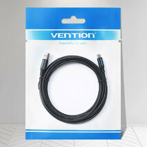 【10個セット】 VENTION USB 2.0 A Male to USB-C Maleケーブル 0.25m Black PVC Type CO-6254X10 /l_画像3