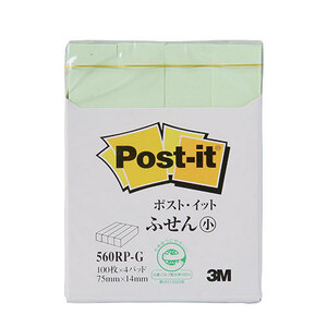 まとめ得 3M Post-it ポストイット 再生紙 ふせん小 グリーン 3M-560RP-G x [6個] /l