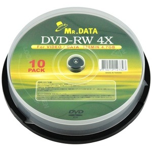  summarize profit magnetism research place DVD-RW 4.7GB 10 sheets spindle data for 4 speed correspondence Manufacturers lable MR.DATA DVD-RW47 4X10PS x [3 piece ] /l