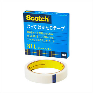 まとめ得 3M Scotch スコッチ はってはがせるテープ 18mm×30m 3M-811-3-18 x [3個] /l