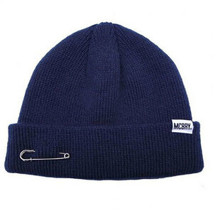 MACK BARRY マクバリー 【BEANIE(ビーニー)】 MCBRY SHORT BEANIE ネイビー MCBRY72164 /l