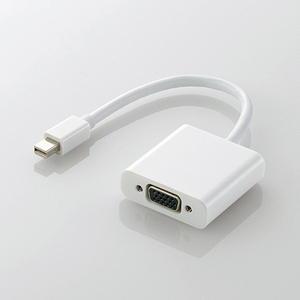 まとめ得 エレコム Mini DisplayPort-VGA変換アダプタ AD-MDPVGAWH x [2個] /l