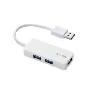 まとめ得 エレコム 3ポートUSB3.0ハブ(ケーブル固定タイプ) U3H-K315BWH x [2個] /l