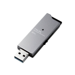 エレコム USBメモリー/USB3.0対応/スライド式/高速/DAU/32GB/ブラック MF-DAU3032GBK /l