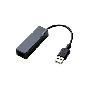 エレコム 有線LANアダプタ/USB2.0/Type-A/ブラック EDC-FUA2-B /l