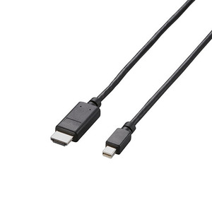 エレコム Mini DisplayPort-HDMI変換ケーブル/2m/ブラック AD-MDPHDMI20BK /l