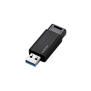 まとめ得 エレコム USBメモリー/USB3.1(Gen1)対応/ノック式/オートリターン機能付/32GB/ブラック MF-PKU3032GBK x [2個] /l