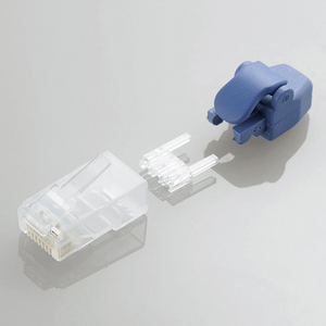 まとめ得 エレコム　保護カバー付きツメの折れないLANコネクタ(Cat6)　LD-6RJ45T10/TP x [2個] /l