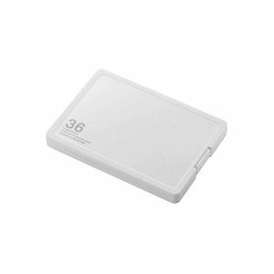 エレコム　SD/microSDカードケース(プラスチックタイプ)　CMC-SDCPP36WH /l