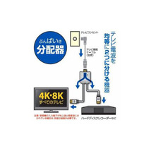 まとめ得 日本アンテナ RMED2L 4K8K放送対応 屋内用ケーブル付2分配器 全電通タイプ x [2個] /l_画像4