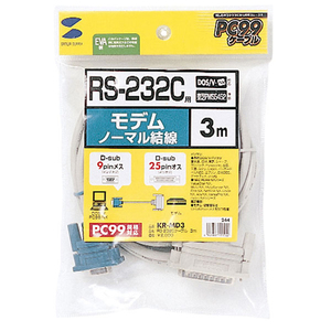 まとめ得 サンワサプライ RS-232Cケーブル(TA・モデム用・3m) KR-MD3 x [2個] /l