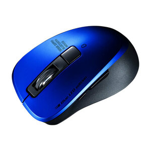 まとめ得 サンワサプライ 静音Bluetooth 5.0 ブルーLEDマウス(5ボタン・ブルー) MA-BTBL155BL x [2個] /l