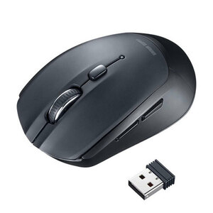  Sanwa Supply wireless blue LED mouse 5 button black MA-WB509BK /l