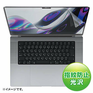 まとめ得 サンワサプライ MacBook Pro 2021 16インチ用液晶保護指紋防止光沢フィルム LCD-MBP212FP x [2個] /l