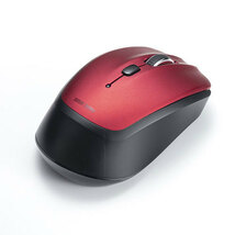 サンワサプライ BluetoothブルーLEDマウス 5ボタン レッド MA-BB509R /l_画像3
