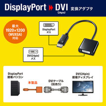 まとめ得 サンワサプライ DisplayPort-DVI変換アダプタ AD-DPDV04 x [2個] /l_画像3