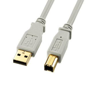 まとめ得 サンワサプライ USB2.0ケーブル 1m 金コネクタ KU20-1HK2 x [2個] /l