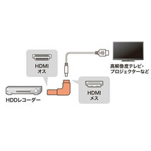 まとめ得 サンワサプライ HDMIアダプタ L型(上) AD-HD26LU x [2個] /l_画像3