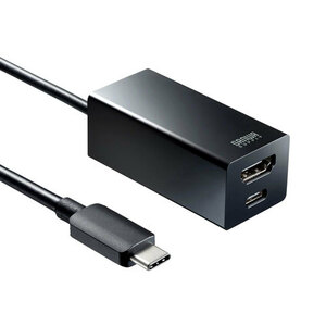 まとめ得 サンワサプライ USB Type-Cハブ付き HDMI変換アダプタ Type-Cハブ2ポート USB-3TCH34BK x [2個] /l