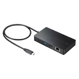 サンワサプライ USB Type-C ドッキングステーション USB-DKM3BK /l