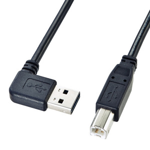 まとめ得 サンワサプライ　両面挿せるL型USBケーブル(A-B標準)　KU-RL3 x [2個] /l