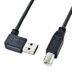 まとめ得 サンワサプライ　両面挿せるL型USBケーブル(A-B標準)　KU-RL2 x [3個] /l