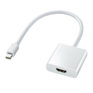 まとめ得 サンワサプライ Mini DisplayPort-HDMI変換アダプタ AD-MDPHD04 x [2個] /l