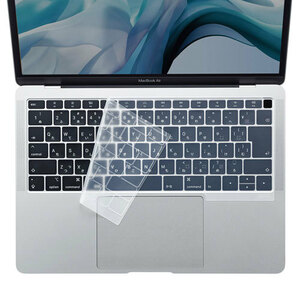 サンワサプライ MacBook Air 13.3インチ Retinaディスプレイ用シリコンキーボードカバー(クリア) FA-SMACBA13R /l