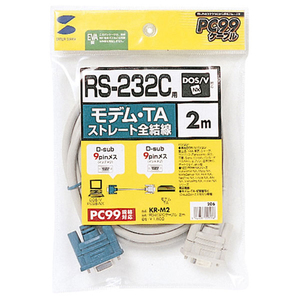 まとめ得 サンワサプライ RS-232Cケーブル(モデム・TA用・2m) KR-M2 x [2個] /l