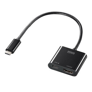 サンワサプライ USB Type C-HDMI変換アダプタ(4K/60Hz/PD対応) AD-ALCPHDPD /l